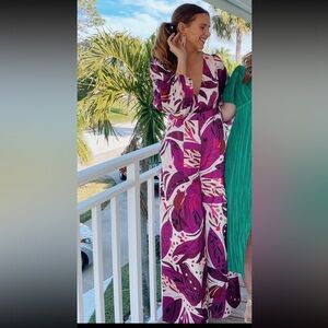 Hutch satin long sleeve jumpsuit